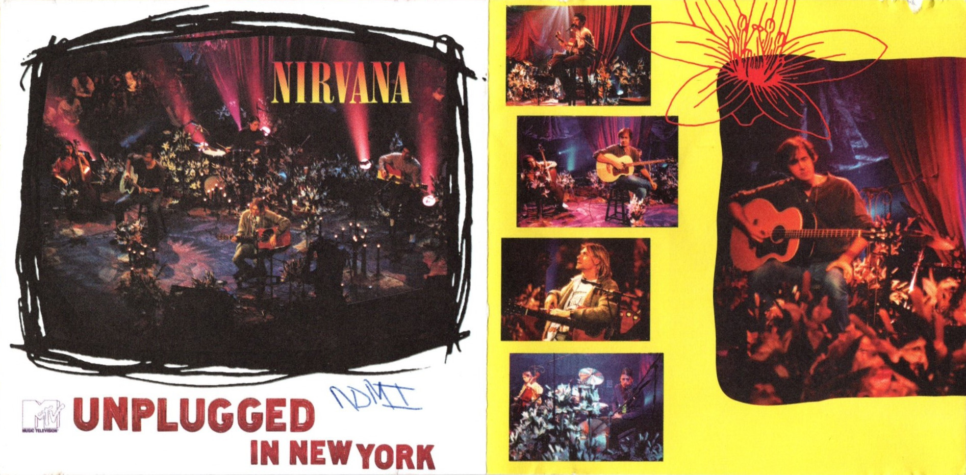 M T V unplugged in new york by nirvana booklet pages 1 and 2